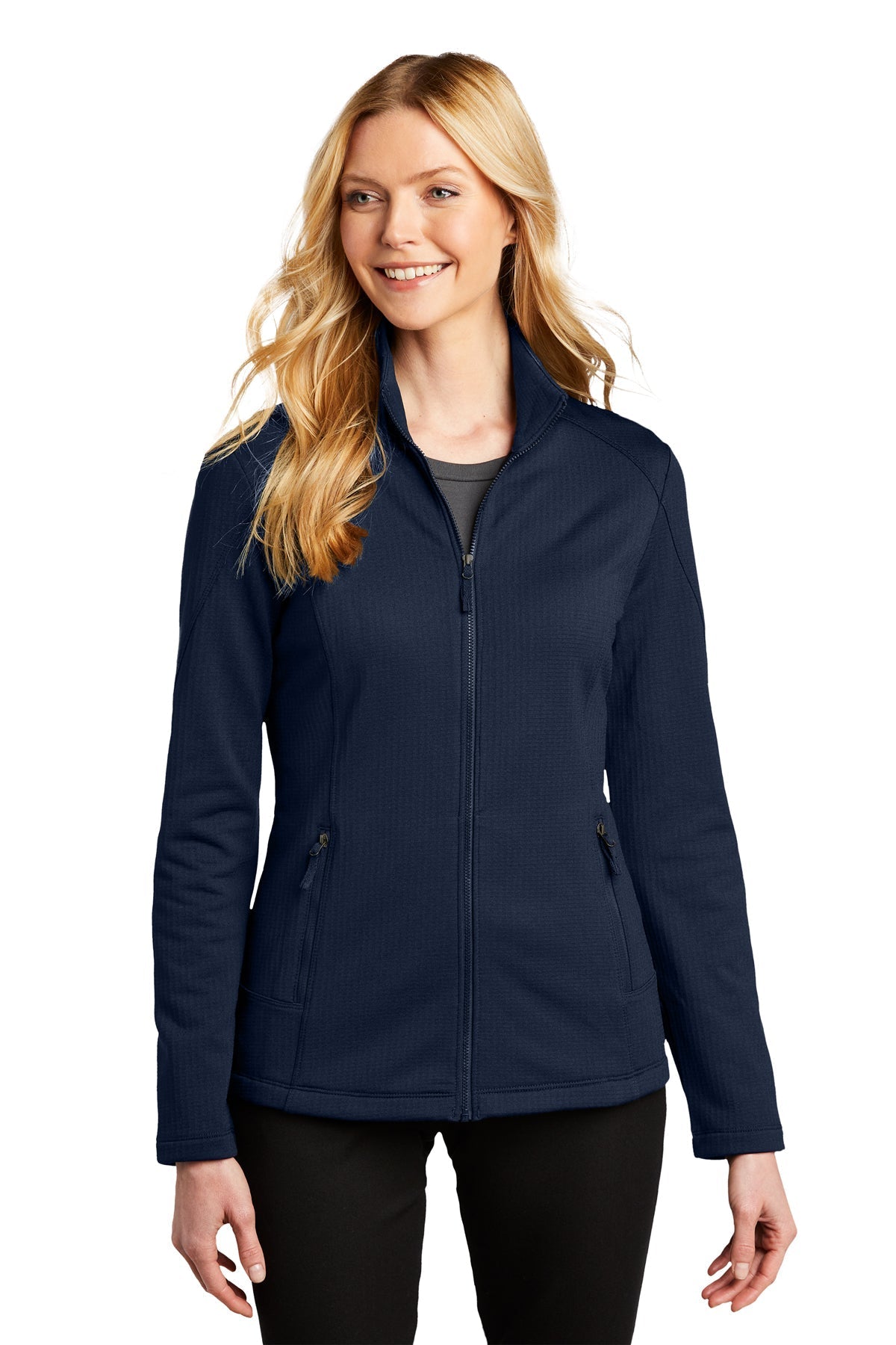 JH L239 Port Authority® Ladies Grid Fleece Jacket