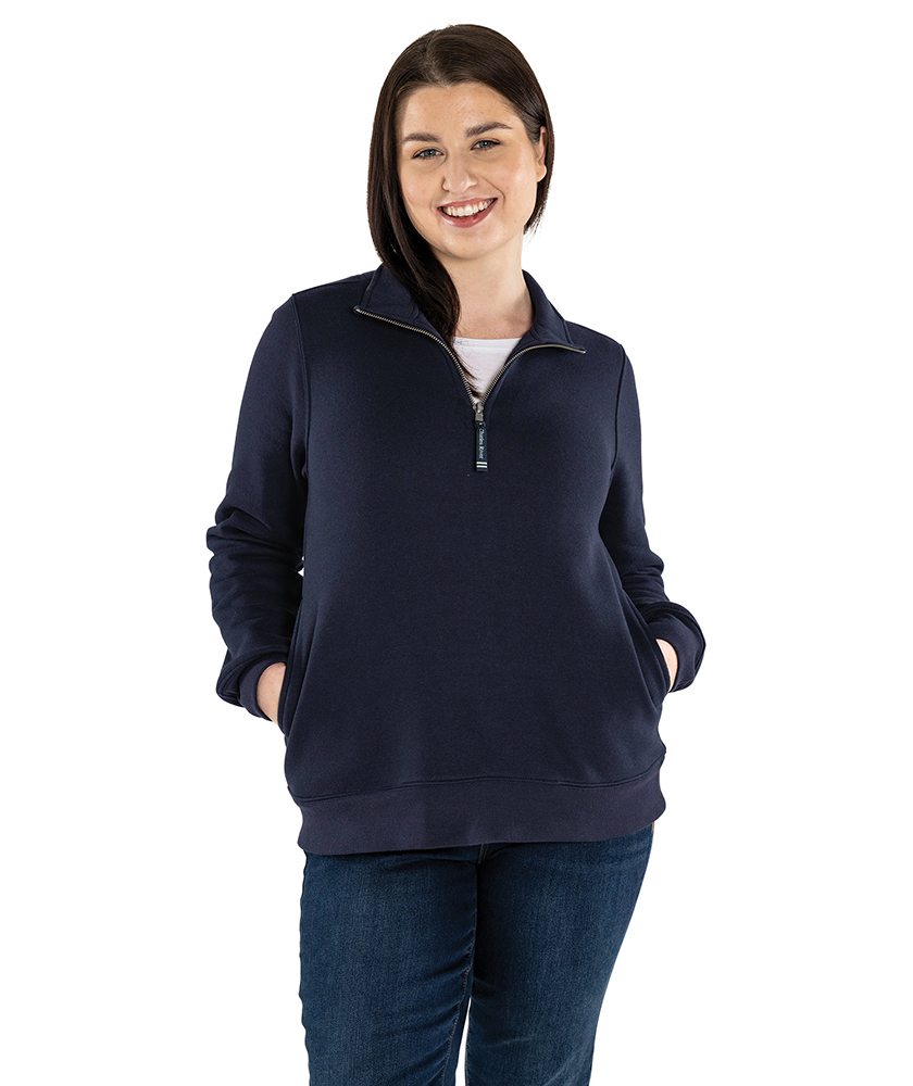 B2B1 5459 WOMEN'S CROSSWIND QUARTER ZIP SWEATSHIRT