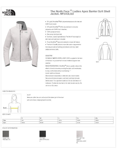 VA NF0A3LGU The North Face® Ladies Apex Barrier Soft Shell Jacket
