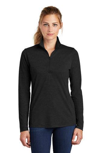 JH LST407 Sport-Tek ® Ladies PosiCharge ® Tri-Blend Wicking 1/4-Zip Pullover