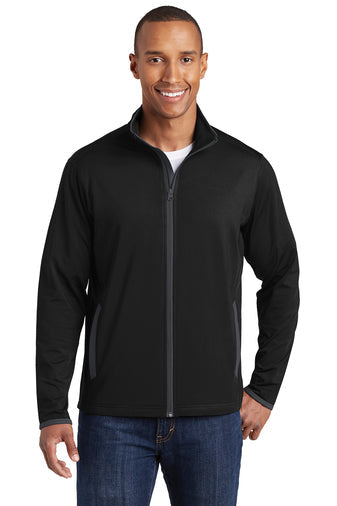 VA ST853 Sport-Tek® Sport-Wick® Stretch Contrast Full-Zip Jacket